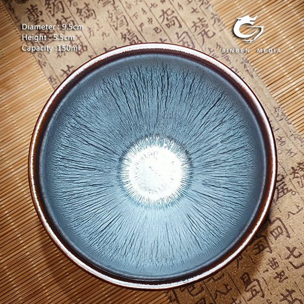 Teacup, silver hare's fur