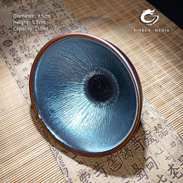 Teacup, silver hare's fur